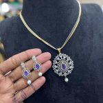 Diamond Repliac Pendant Blue